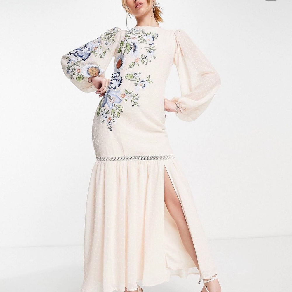 ASOS embroidered dress